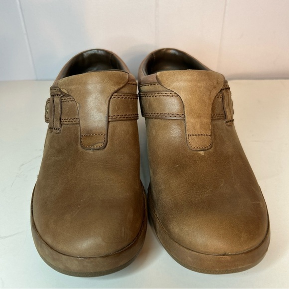 Merrell Luxe Plunge Brown Leather J48518 Slip On Clogs Shoes Women’s 8.5 - Picture 3 of 5